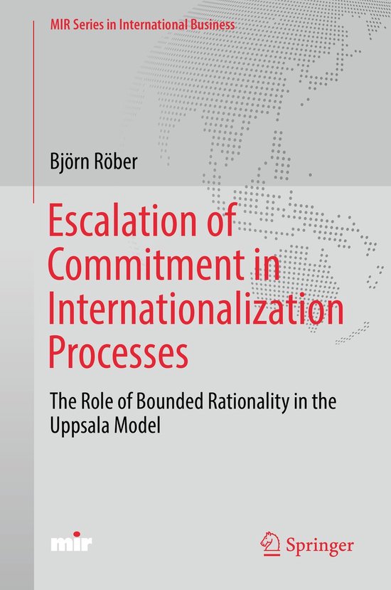 Escalation of Commitment in Internationalization Processes - cover