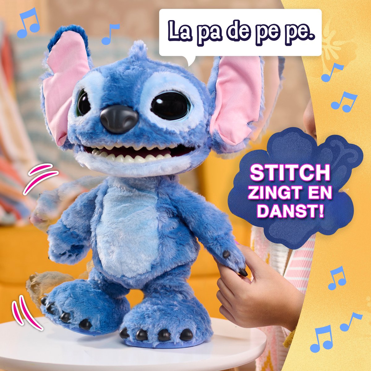 Disney Stitch - Ultimate Stitch - Interactieve pluchen knuffel - Brabbelt zijn Stitch taal, danst, zingt en beweegt — afbeelding 2