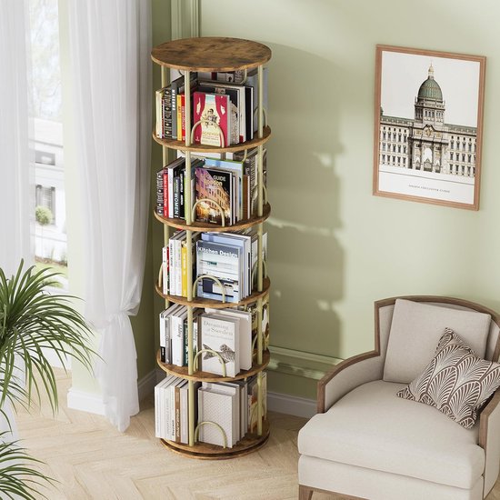 Eugad Bücherregal 360° 40x128x40 cm Natur ab 60,02 € | Preisvergleich bei