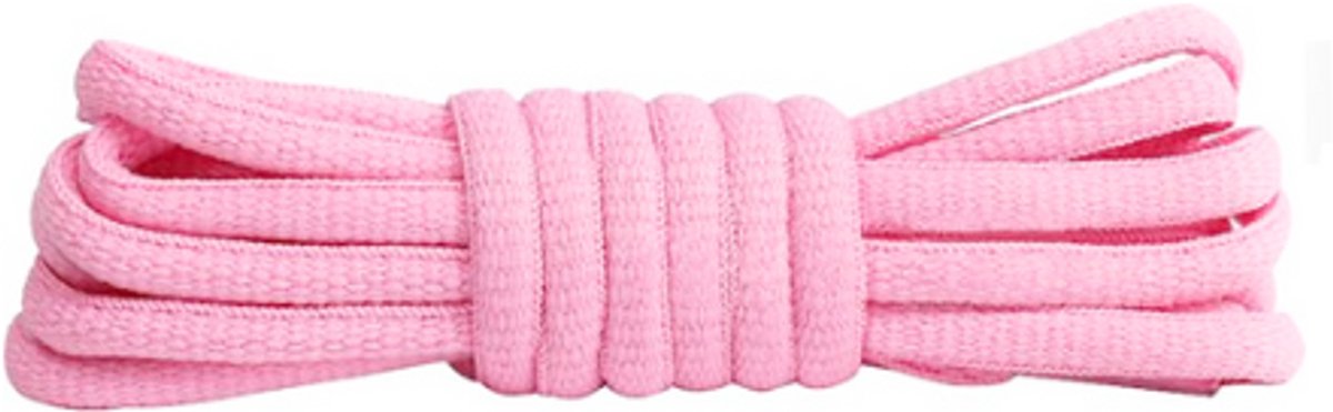 Ovale Veters - Roze - 120cm - SneakersAdept - Katoen/Nylon - Voor o/a Asics, New Balance, Nike SB en meer