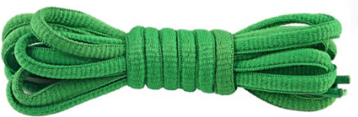 Ovale Veters - Groen - 120cm - SneakersAdept - Katoen/Nylon - Voor o/a Asics, New Balance, Nike SB en meer