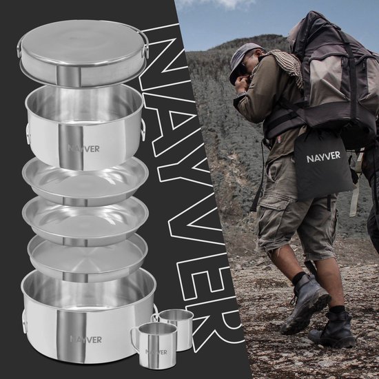 Eurocatch Nayver Camping Pannenset - Outdoor Pannenset van Eurocatch — afbeelding 2