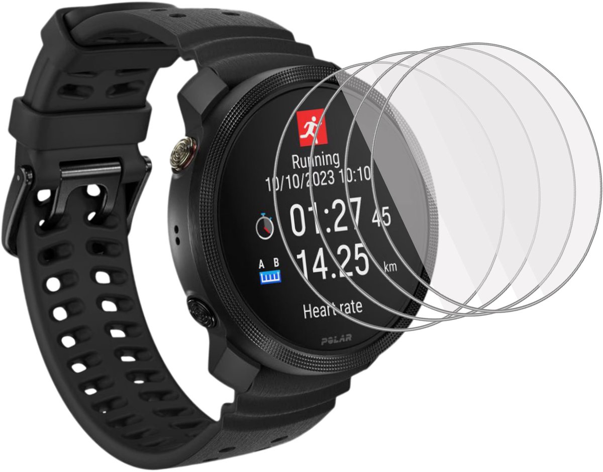4x Folie Geschikt voor Polar Vantage M3 Screenprotector - Beschermglas Folie