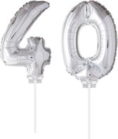 Folie Ballon Zilver "40" (40CM)