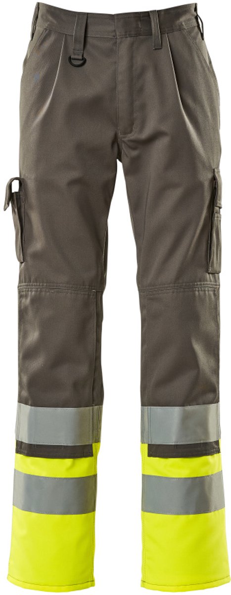 Mascot Safe Compete Broek met kniezakken 12379-430 - antraciet/hi-vis geel - C46 - 76