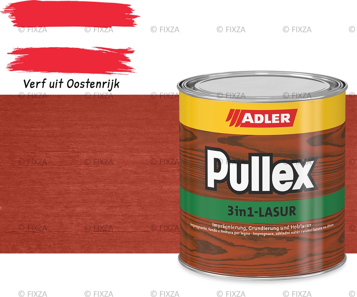 ADLER Pullex 3in1-Lazuur Troja, rode beits 0,75 liter
