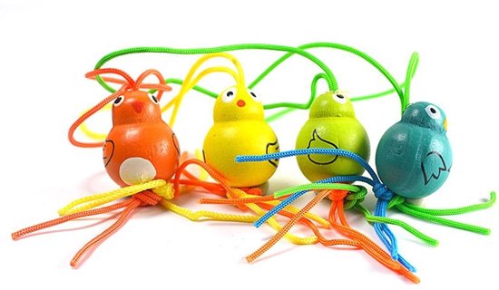 Gelukspoppetjes Vogel - 48 stuks - Geluksvogel - Geluksbrenger - Geel - Groen - Blauw - Oranje