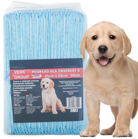 Puppy-toilet - Hygiënepads - 90 x 60 cm - 55 stuks - Blauw wit