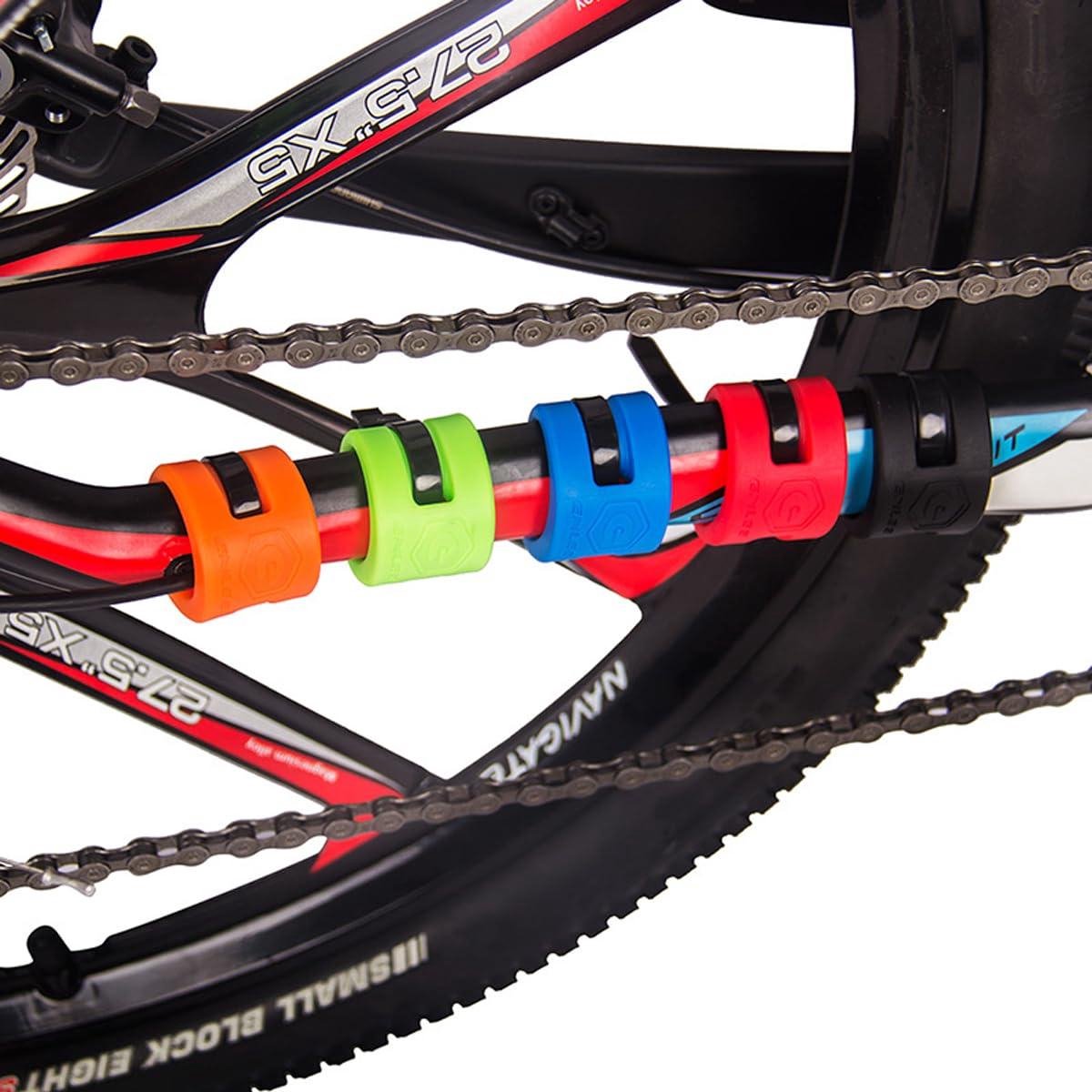 Nordivar - Set van 4 fietsondersteuning kettingbescherming fietsframe e-bike beschermhoes krasbestendig en stootbestendig