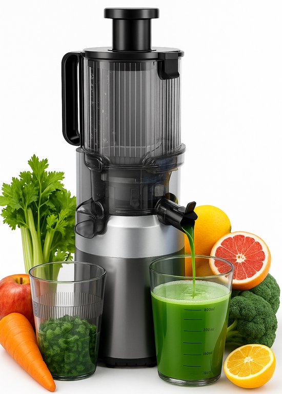 Klausberg KB-7881 slowjuicer – cold press – 113mm invoer – RVS