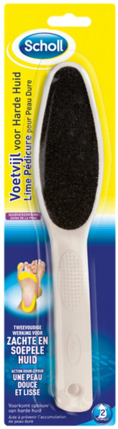 Scholl Voetvijl Harde Huid - Eeltverwijderaar Carbon - 2 in 1 Eeltvijl Grof & Fijn - Eeltrasp