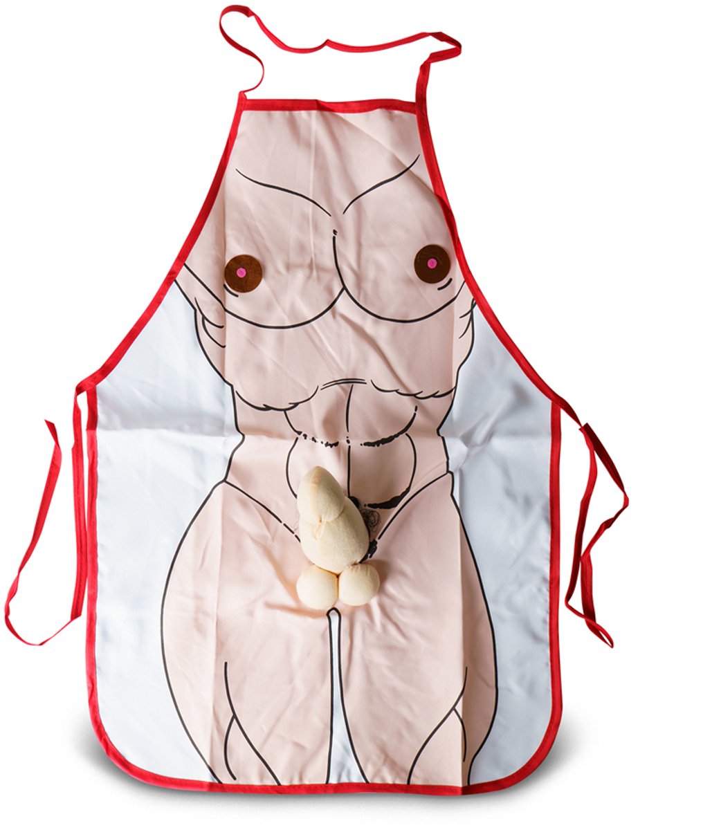 Schort met Piemel – Grappig Fout Verkleedschort voor BBQ, Verjaardag of Vrijgezellenfeest