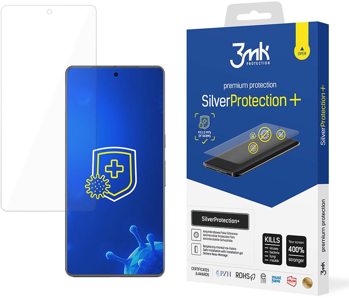 Folie geschikt voor Google Pixel 7 Pro Antibacterieel 3mk SilverProtection+