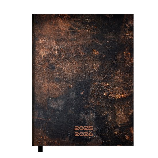 Foto: Soho daxx orange agenda a5 formaat 22x16cm 12 maanden juli t m juni 1 week op 2 pagina s harde kaft structuur in kaft met leeslint