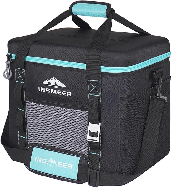 INSMEER Grote koeltas, 40 liter, 60 blikjes, koeltas, opvouwbaar, met