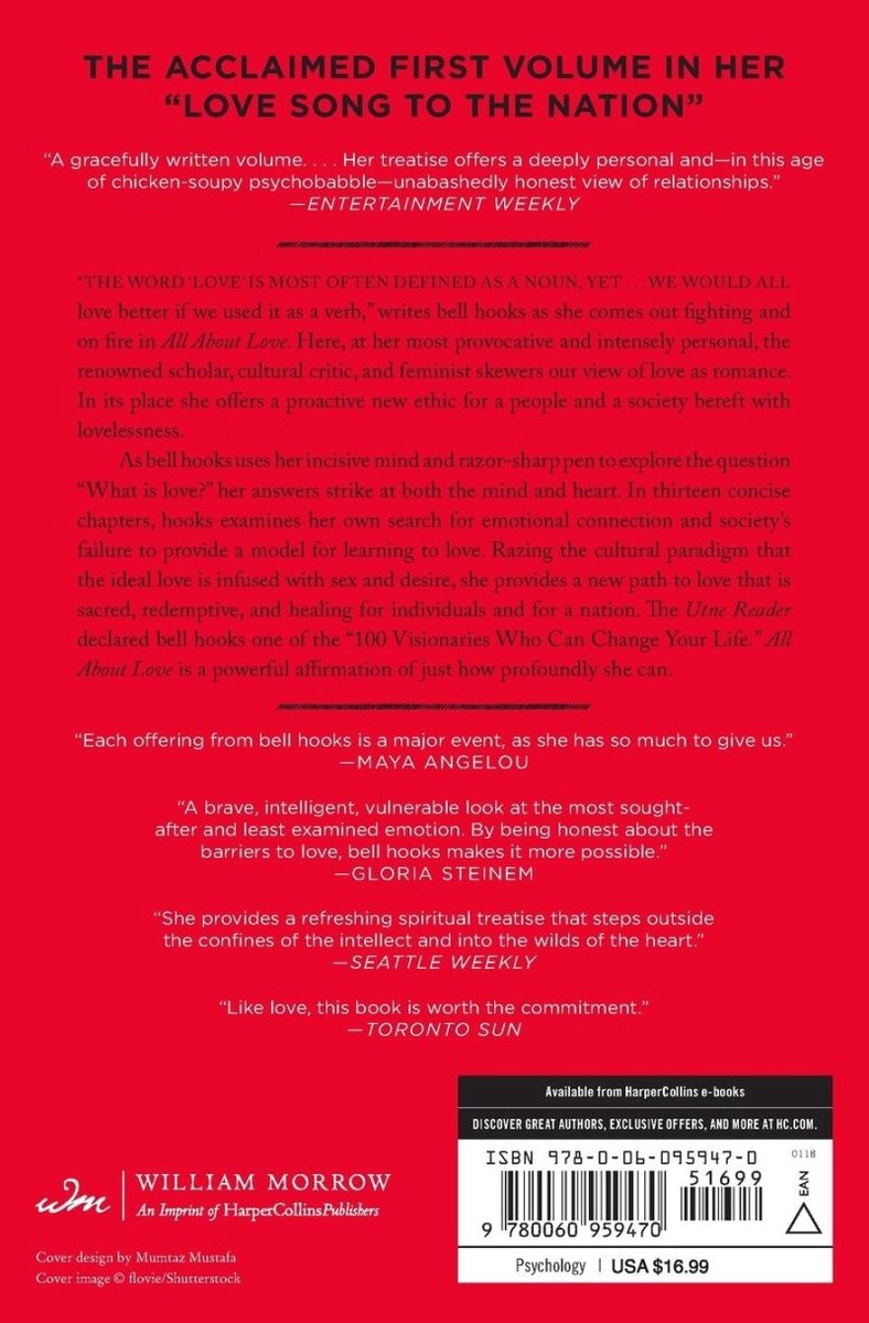 All About Love - back cover