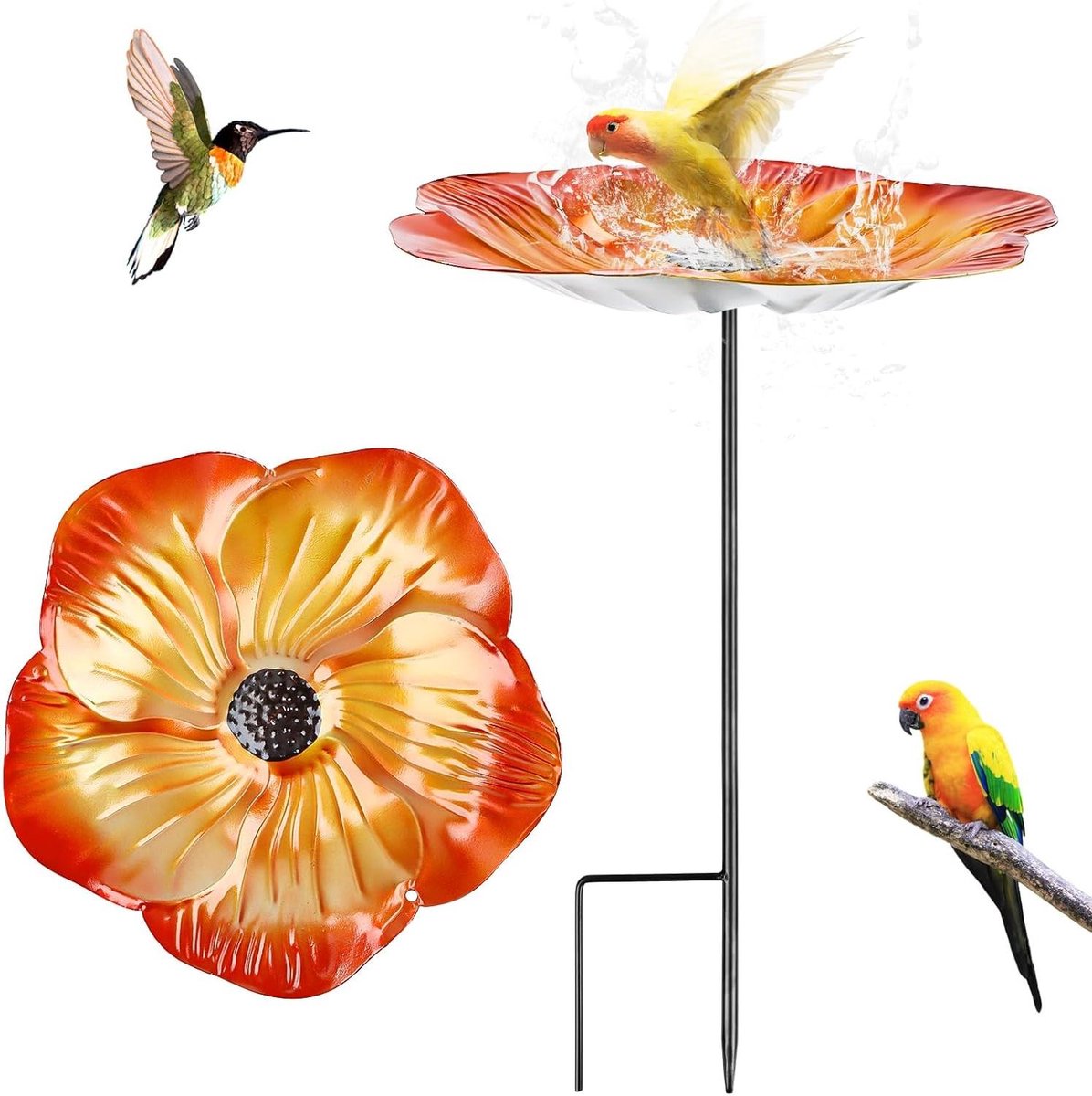 Trankielo - Winterbestendige voederautomaat voor staande vogels - Vorstbestendig voor de tuin