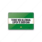 Tebbie, maintenant tout le monde court partout - Panneau Rotterdam - Panneau mural en métal