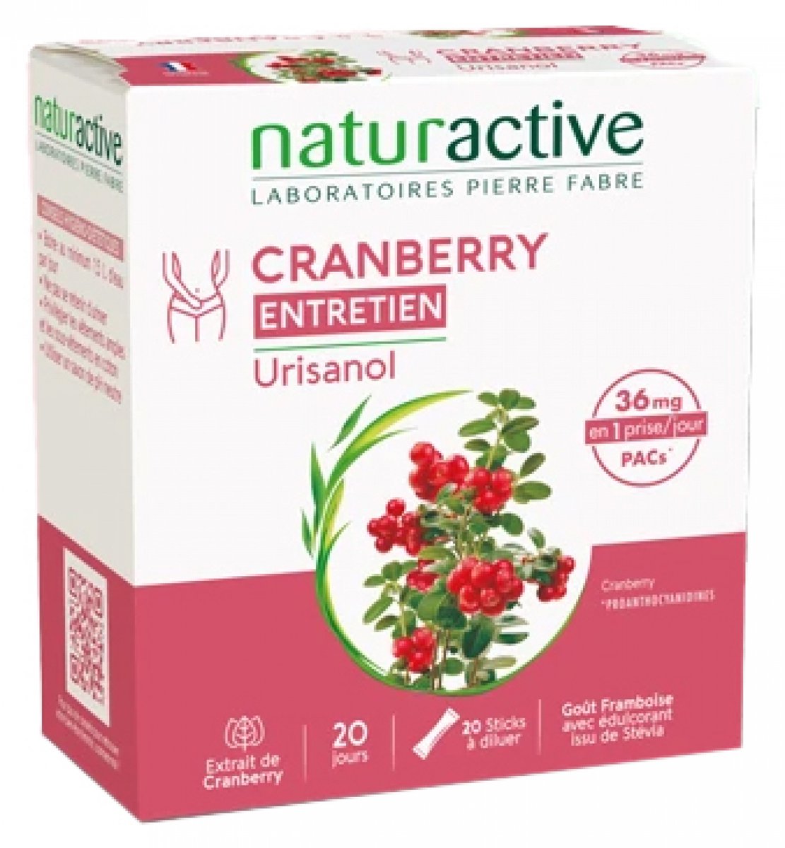 Naturactive Urisanol Cranberry Onderhoud 20 Sticks