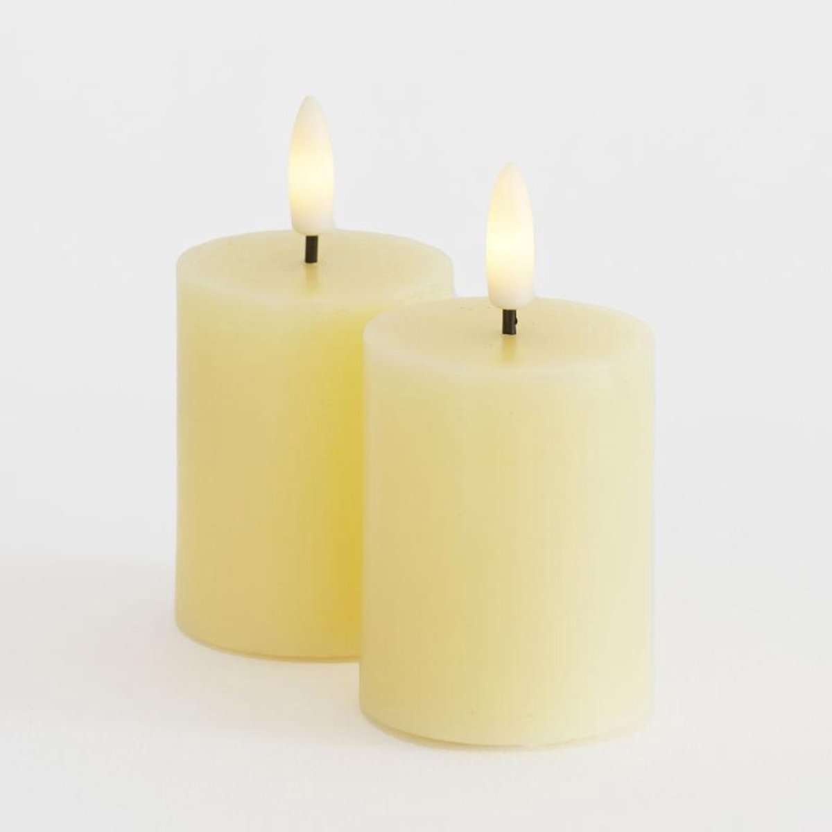 Sirius Sirius Sille Mini LED kaars 2st Ø5xH6.5cm - Pale Yellow - Licht Geel Pale Yellow - Mini