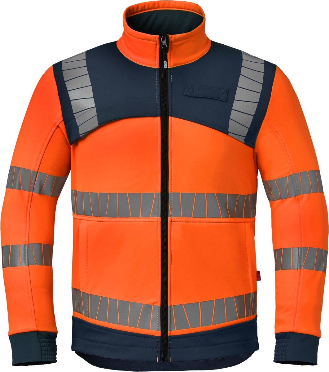HAVEP Softshell High Vis 50413 - Fluo Oranje/Indigo Blauw - S