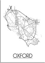 DesignClaud Oxford Plattegrond poster A2 poster (42x59,4cm)