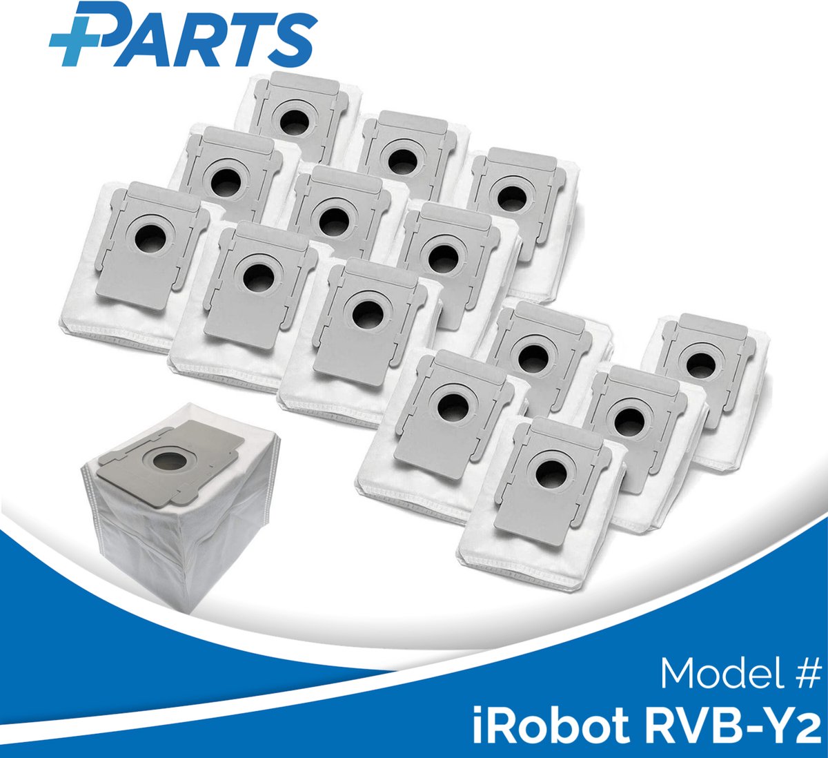 iRobot RVB-Y2 Stofzakken (15 Stuks, Plus.Parts® alternatief voor 4626194 / 4640235)