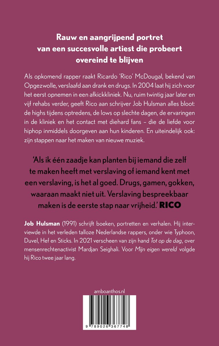 Mijn eigen wereld - back cover