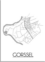 DesignClaud Gorssel Plattegrond poster B2 poster (50x70cm)