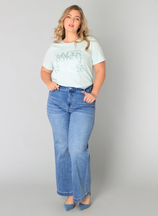 YEST CURVE Jytta Essential Tops - Mint - maat 0(46)