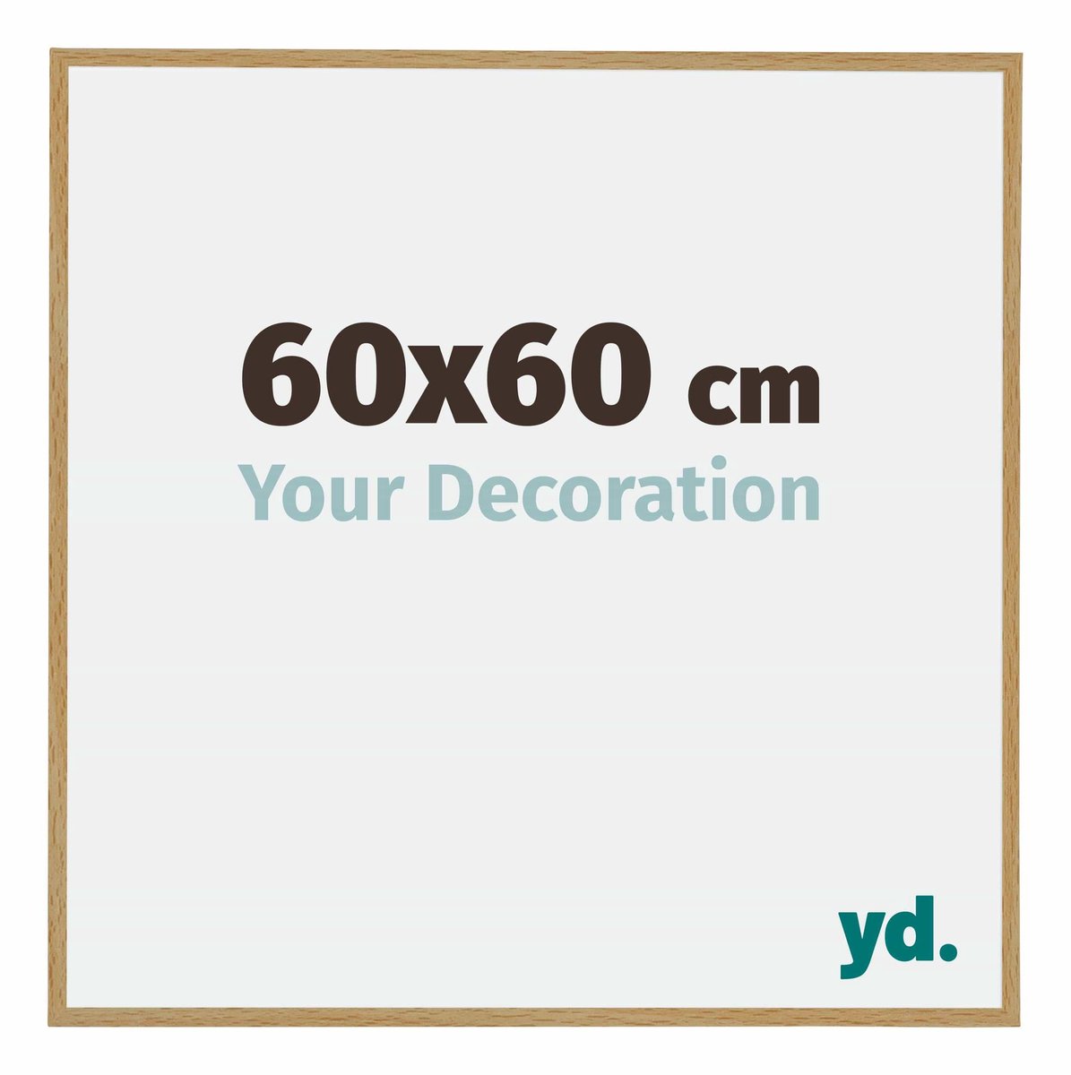 Your Decoration - Fotolijst 60x60 cm - Kunststof - Beuken Licht - Evry