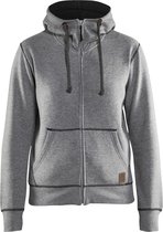 Blaklader Dames hooded sweatvest 3373-1157 - Grijs Mêlee - XL