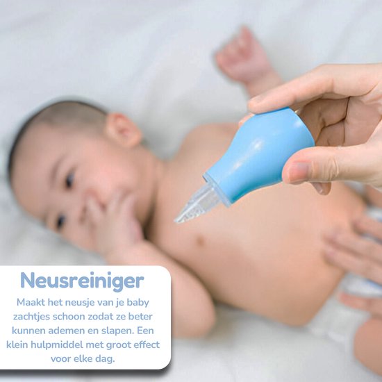 BenjaGoods Baby verzorgingsset - 13 in 1 - Baby Geschenkset - Babyshower - Manicureset - reistasje - Kraamcadeau jongen - Baby - Blauw van BenjaGoods — afbeelding 3