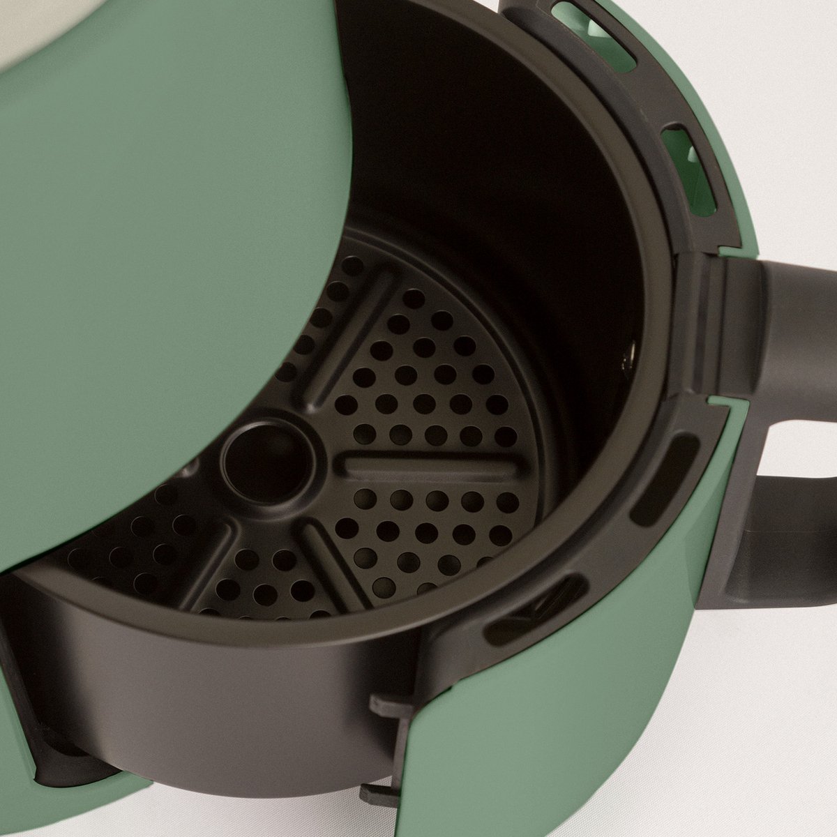 Afbeelding 3 van CREATE - Heteluchtfriteuse 1,5L 2 porties met extra knapperig resultaat - 80ºC tot 200ºC - Sage - AIR FRYER
