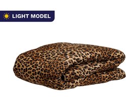 Zelesta Wonderbed Light Jaguar Skin Light 240x200cm - Dekbed zonder overtrek - 30 dagen proefslapen - Wasbaar hoesloos dekbed - Bedrukt dekbed - Dekbed met print - Zomerdekbed