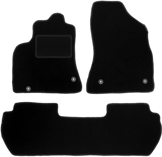 Tapis en velours noir pour Peugeot Partner II Tepee (2008-2018)