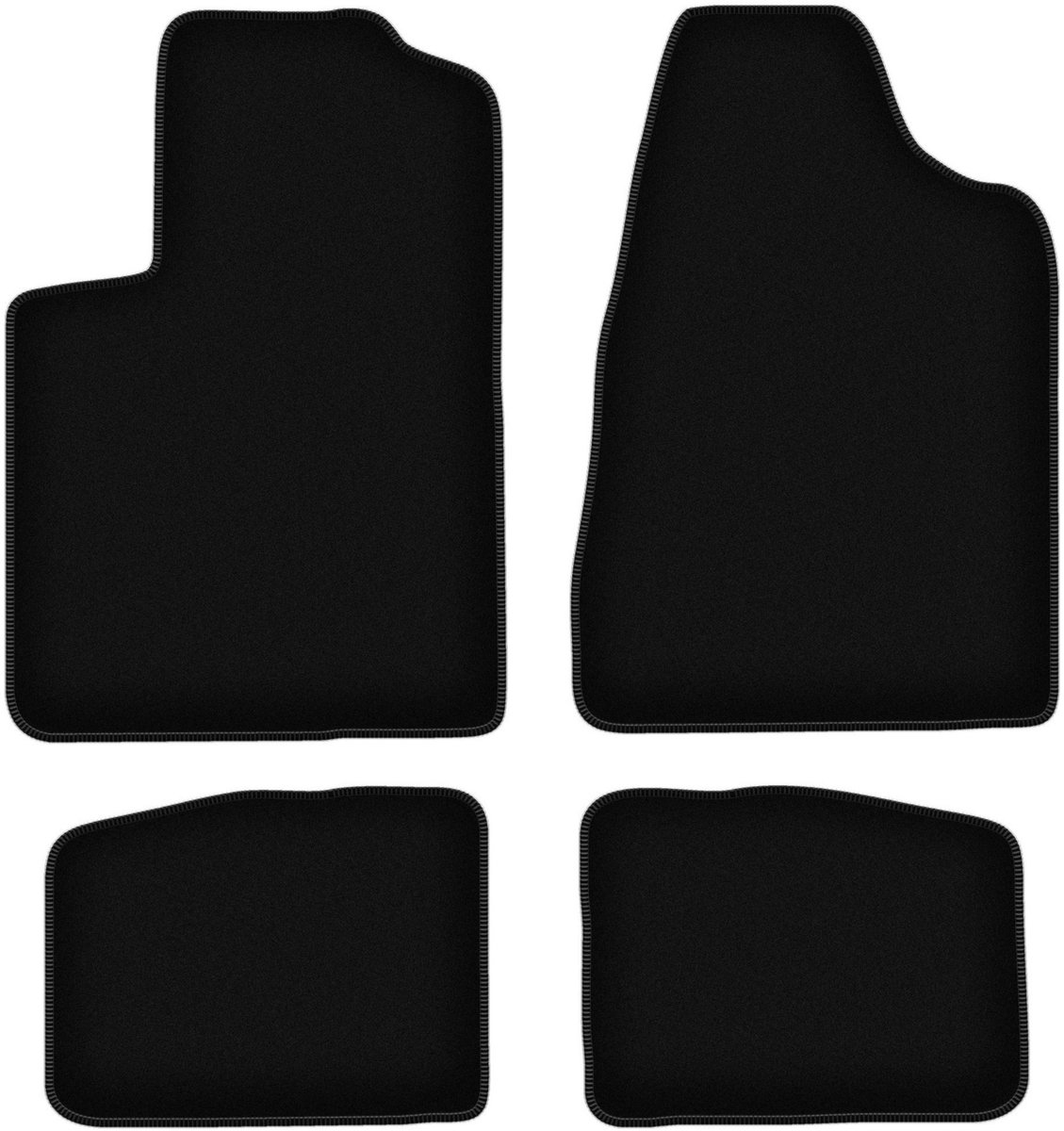 BASIC zwarte veloursmatten voor: Chrysler Sebring II sedan (2003-2007)