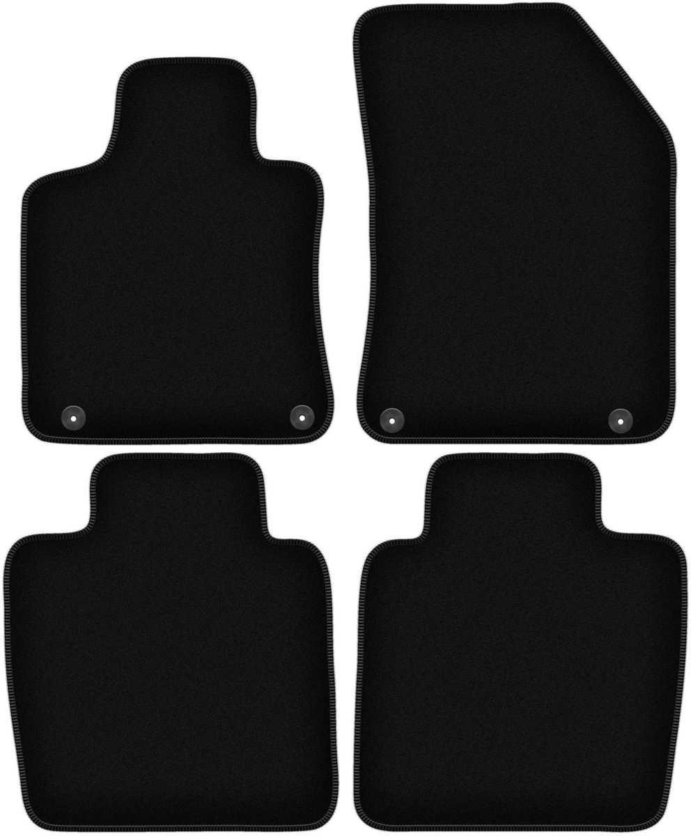 BASIC zwarte velours matten voor: DS. 9 sedan (2020-)
