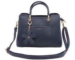 Flora & Co - Damestas - Blauw - Schoudertas - Schooltas - Handtas - - Kleine tas - Tasje - Shopper - weekendtas - Strandtas - Blauw