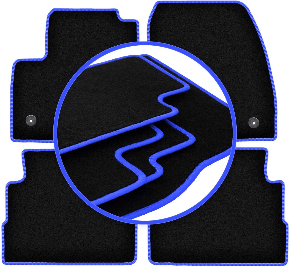 CARLUX-BLUE automatten voor: Ford Kuga MK2 SUV (2012-2019)