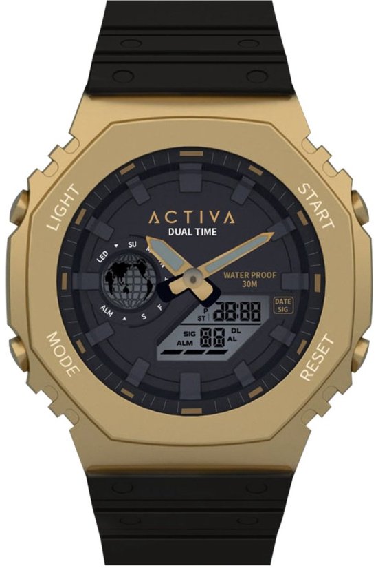 Invicta Activa Reloj de cuarzo digital para hobre, 44 , Oro, oderno