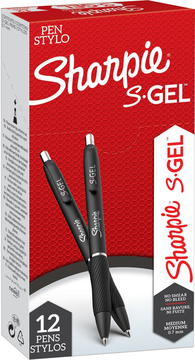 Sharpie s - gel Fine Point permanent marker 0.7mm zwart