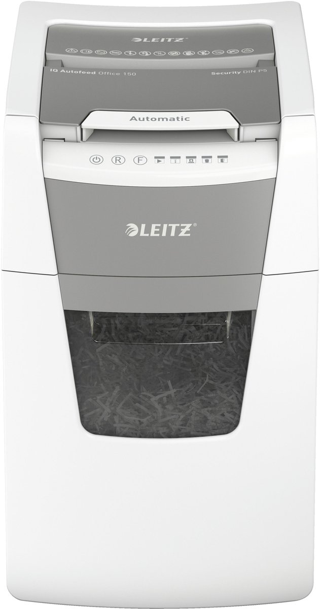 Leitz IQ Autofeed+ Office 150 Stille Papierversnipperaar P5