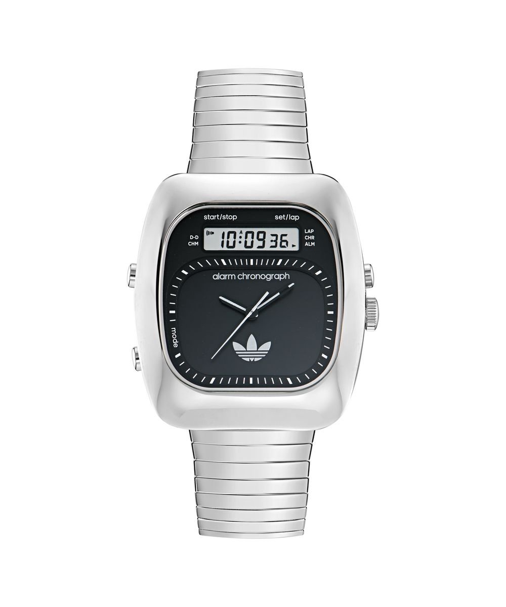 Adidas Originals Retro Wave Three AOSY25013 Horloge - Staal - Zilverkleurig - Ø 37 mm