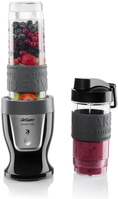 Arzum Shake'n Take Blender AR1032-0100 | Zwart - Mini blender - 300W