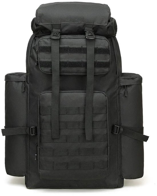 Venori Rugzak - backpack - Reistas - Survival tas - Bergklimmen - Survival - Outdoor - Oxford stof - Waterafstotend - 100L - 15x36x70cm - Zwart