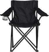 Bol.com Brixy Campingstoel - Tuinstoel - Vouwstoel - Kampeerstoel - Visstoel - Zwart aanbieding
