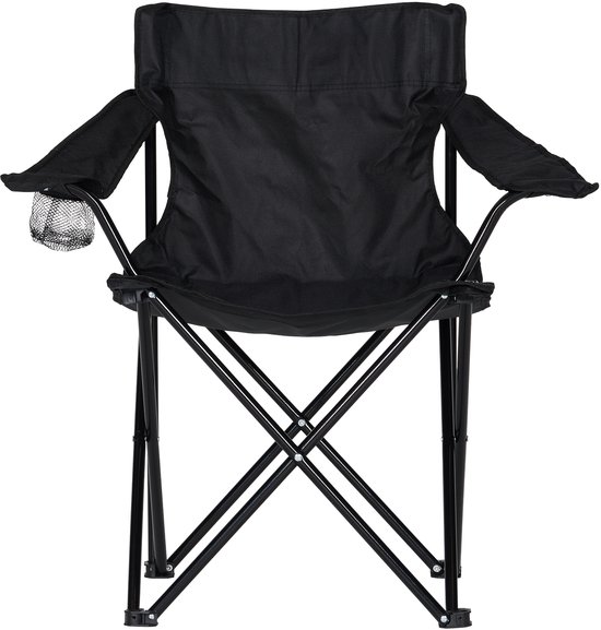 Chaise de camping Infinity Goods - Chaise de jardin - Chaise pliante - Chaise de camping - Zwart