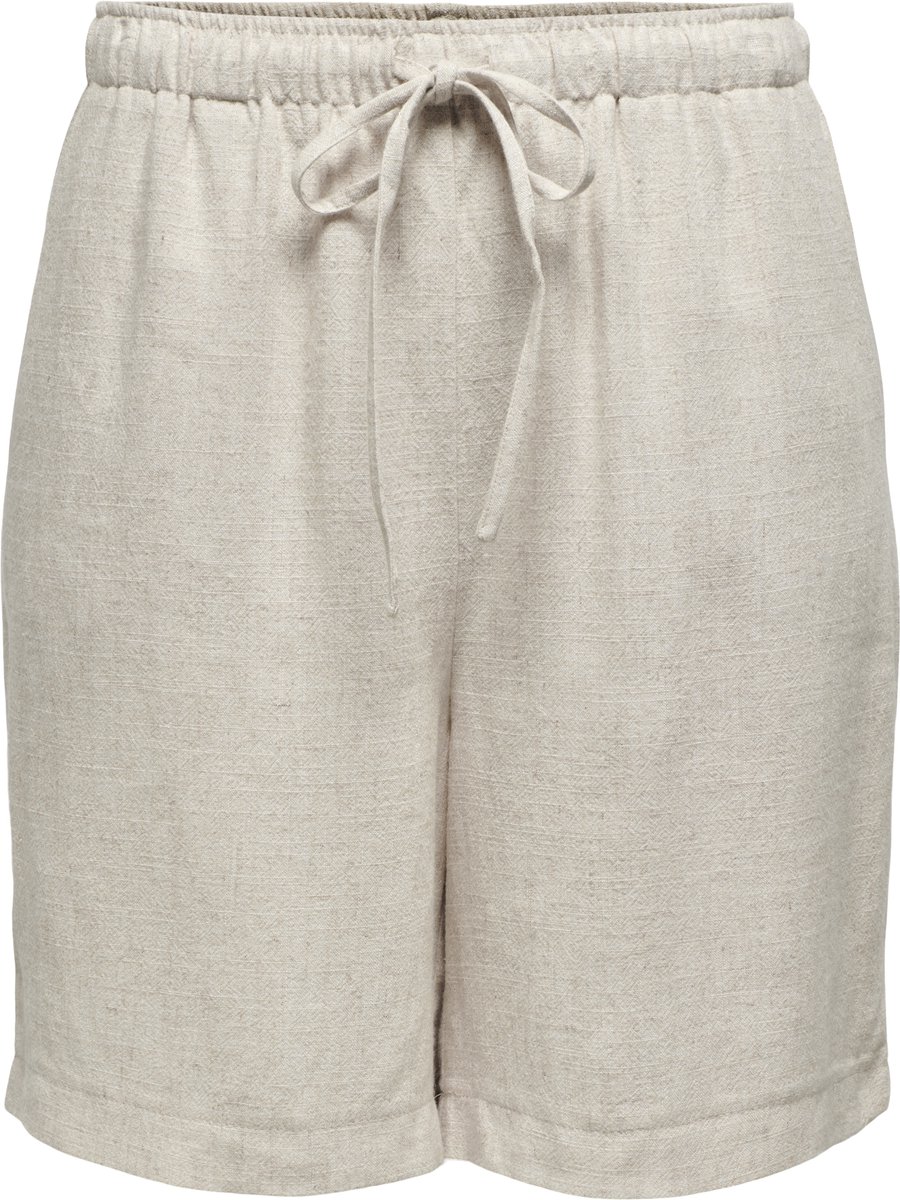 ONLY- ONLSIESTA MW PULL-UP LIN BL SHORTS NOOS - Dames - Broek
