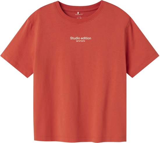 NAME IT Jongens T-shirt in Paprika